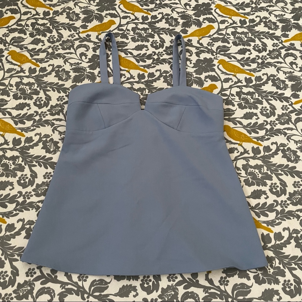 Zara Light Blue Sleeveless Blouse NWT Size S